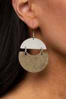 Watching The Sunrise - Brass Paparazzi Earrings