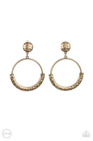 Rustic Horizons - Brass Paparazzi Clip on Earrings