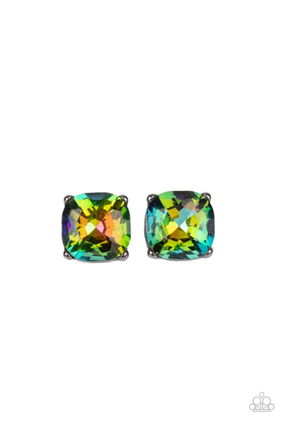 Royalty High - Multi Oil Spill Paparazzi Post Earrings