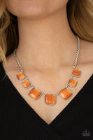 Aura Allure - Orange Paparazzi Necklace