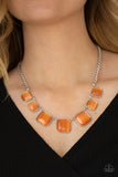 Aura Allure - Orange Paparazzi Necklace