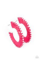 Everybody Conga! - Pink Paparazzi String Hoops