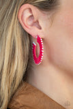 Everybody Conga! - Pink Paparazzi String Hoops