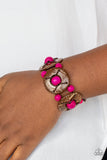 Island Adventure - Pink Wood Paparazzi Bracelet