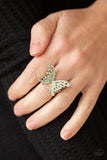 Butterfly Orchard - Green Paparazzi Ring