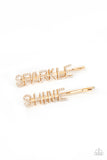 Center of the SPARKLE-verse - Gold Paparazzi Hair Pins