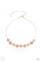 Dont Get Bent Out Of Shape - Copper Paparazzi Necklace