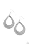 A Hot MESH - Silver Paparazzi Earrings