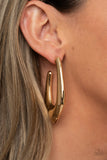 Find Your Anchor - Gold Paparazzi Hoop Earrings