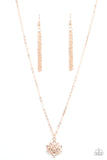 Lotus Retreat - Rose Gold Paparazzi Necklace