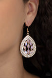 Encased Elegance - Gold Paparazzi Earrings