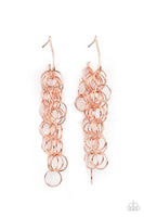 Long Live The Rebels - Copper Paparazzi Earrings