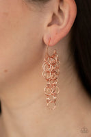 Long Live The Rebels - Copper Paparazzi Earrings