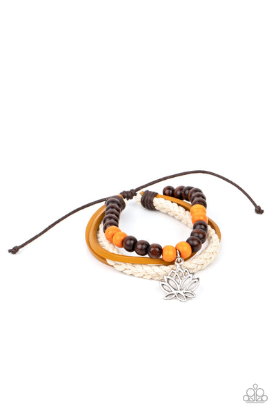 Lotus Beach - Paparazzi Orange Bracelet