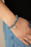 Butterfly Wishes - Blue Paparazzi Bracelet