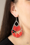 Samba Scene - Red Paparazzi Earrings