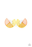 It’s Just an Expression - Yellow and Orange Paparazzi Earrings