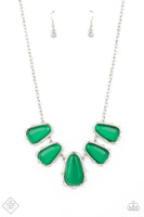 Newport Princess - Green Paparazzi March Fashion Fix Necklace