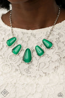 Newport Princess - Green Paparazzi March Fashion Fix Necklace