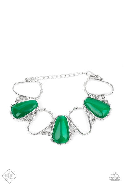 Yacht Club Couture - Green Paparazzi Fashion Fix Bracelet