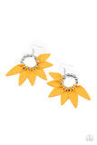 Flower Child Fever - Yellow Paparazzi Earrings