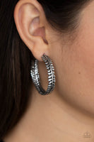 Laurel Gardens - Silver Paparazzi Hoop Earrings