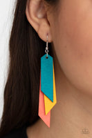 Suede Shade - Multi Paparazzi Earrings