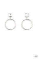 Prismatic Perfection - White Paparazzi Earrings