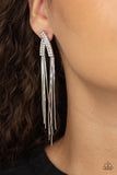 It Takes Two To TASSEL - White Paparazzi Earrings