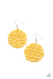 Summer Escapade - Yellow Paparazzi Earrings