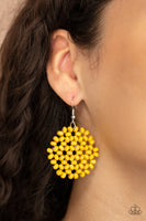 Summer Escapade - Yellow Paparazzi Earrings