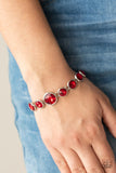 Lustrous Luminosity - Red Paparazzi Bracelet