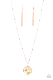 Floral Embrace - Rose Gold Paparazzi Necklace