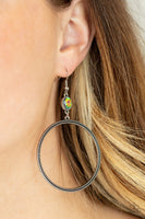 Work That Circuit - Multi Oil Spill Paparazzi Earrings