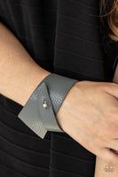 PIECE Offering - Silver Leather Paparazzi Bracelet