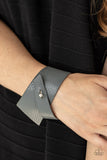 PIECE Offering - Silver Leather Paparazzi Bracelet