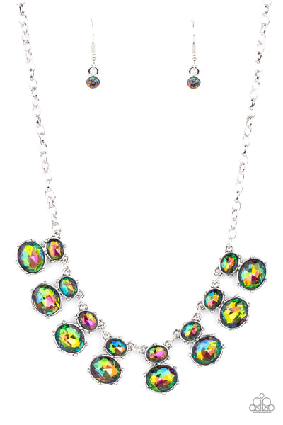 Cosmic Countess - Multi Oil Spill Paparazzi Necklace