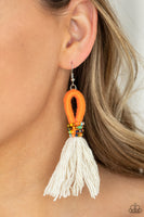 Coming Soon- The Dustup - Orange Paparazzi Earrings