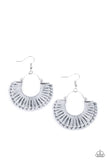 Threadbare Beauty - Silver Paparazzi Earrings