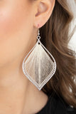 String Theory - White Paparazzi Earrings