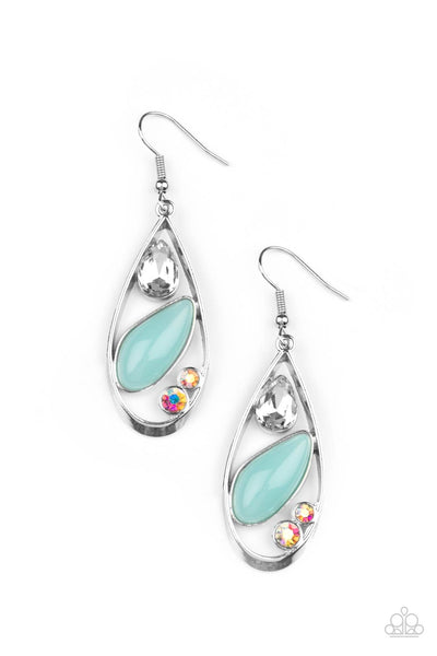 Harmonious Harbors - Blue Paparazzi Earrings