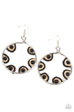 Off The Rim - Black Paparazzi Earrings