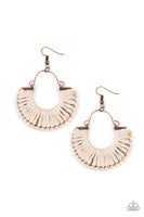 Threadbare Beauty - Copper Paparazzi Earrings