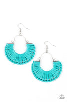 Threadbare Beauty - Blue Paparazzi Earrings