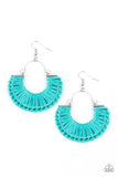 Threadbare Beauty - Blue Paparazzi Earrings