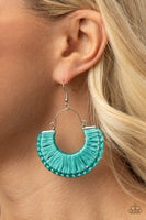 Threadbare Beauty - Blue Paparazzi Earrings