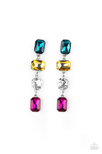 Cosmic Heiress - Multi Bling Paparazzi Earrings