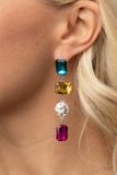 Cosmic Heiress - Multi Bling Paparazzi Earrings