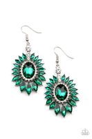 Big Time Twinkle - Green Paparazzi Earrings