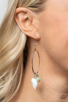 This Too SHELL Pass - Green Paparazzi Earrings